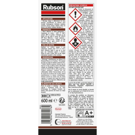 Rubson CF 90 - Aérosol de mousse expansive coupe-feu - Isolation et protection incendie certifiée EN 13501-2 - 600 ml - Pour conduites, portes et fenêtres