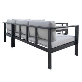 Canapé de jardin Agnes Graphite 224 x 224 x 65,5 cm Coin