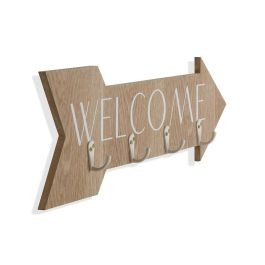 Portemanteau Versa Welcome Bois MDF 4 x 14,5 x 48 cm