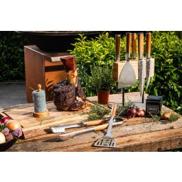 Forged Spatule ranurée Churrasco Acier inoxydable S 38,5 x 13,5 x 5 cm FOR8720039628090