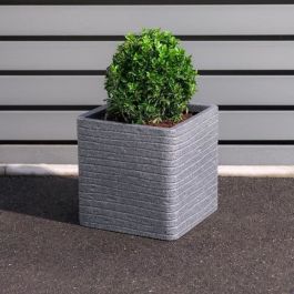 Strata Pot Carré Banbury Ø 30.5cm x 30cm H Gris