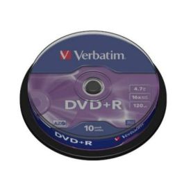 DVD+R Verbatim DVD+R Matt Silver 4.7 GB 16x 10 pcs Precio: 12.99. SKU: B1EJJH32MY
