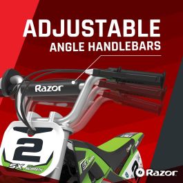 Scooter électrique pour Enfants Razor Dirt Rocket SX350 McGrath Blanc Noir Vert Gris