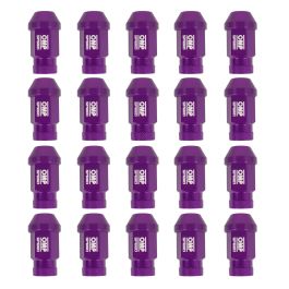 OMP Speed Jeu De 20 Écrous En Aluminium M14x1.5 Clé De 19 Longueur 40 mm Couleur Violet OMPS09931411