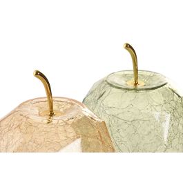 Décoration lumineuse Home ESPRIT Verre Shabby Chic 14 x 14 x 19 cm (2 Unités)