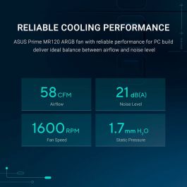 Ventillateur de cabine Asus 90DA00I0-B09020 Ø 12 cm (3 Unités)