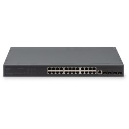 DIGITUS Switch 19" 24-Port +4x SFP+Gigabit managed schwarz