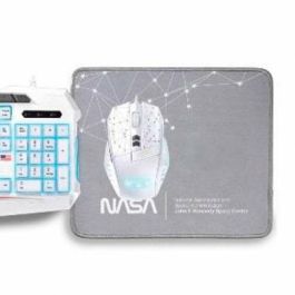 clavier et souris NASA ANDROMEDA4IN1-W Blanc Multicouleur Espagnol Qwerty