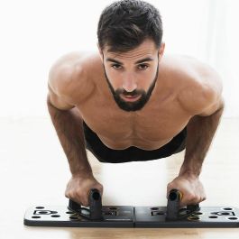 Pack Planche de Pompes Push-Up et Set de Bandes de Résistance avec Accessoires et Guide d´Entraînement InnovaGoods