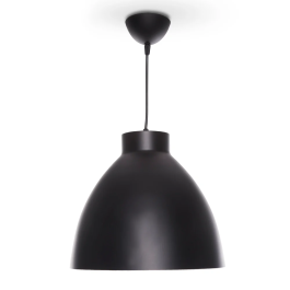 Lampe suspendue Adelyn SKD-P004-B Blanc ou Noir Design Industriel Métal/PVC E27 Compatible LED