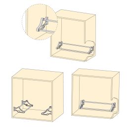 Emuca Range-chaussures Self pour intérieur d'armoire, Peint en aluminium, Acier et Plastique.