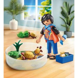 Playmobil 71748 My Life Enfant avec Famille de Tortues en Terrarium, 20 Pièces, 4+ Ans