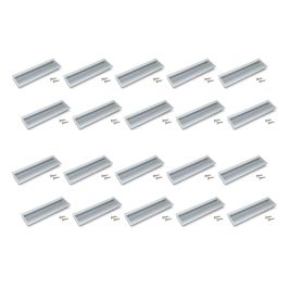 Emuca Lot de 20 poignées pour meubles Alfafar, L190mm, entraxe 160mm, Aluminium, Anodisé mat