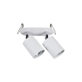 MIM Lampe de Plafond "Eye" MIM-9395 Blanc Décorative 2xGU10 Sans Ampoule