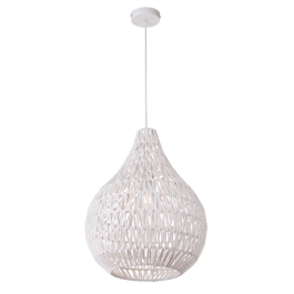 Lampe Suspendue Corde Naturelle Orsk SKD-P80027 - Design Chaleureux et Frais pour Salon, Salle à Manger, Restaurant