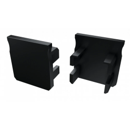 Bouchon de Finition pour Profil Type Y en Plastique Gris