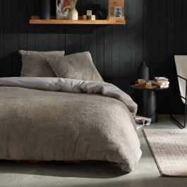 Today - Parure de lit Teddy - Collection Bien au Chaud - Housse de couette 240x220 cm et 2 taies - Microfibre et tissu Teddy - Beige uni Precio: 38.8899996. SKU: B19KVXD9VP