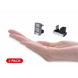 EQUIP Adaptateur USB 4 C vers C U, 40Gbps, 240W PD, Noir/Gris, Lot de 2