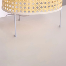 Lampe de table en rotin Shakhty SKD-T1009, design naturel boho-chic rétro, douille E27