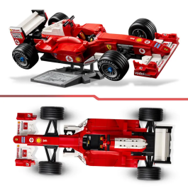 LEGO Icons 11375 Maquette Ferrari F2004 F1 et Michael Schumacher - Set de Construction Adulte pour Fans de Formule 1
