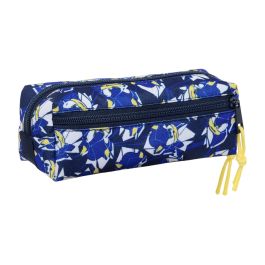 Trousse Fourre-Tout Triple Sonic City Bleu 22 x 8,5 x 6 cm