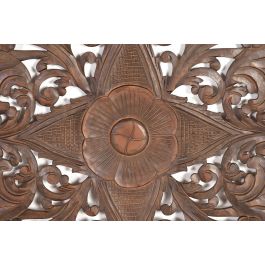 GINER Y COLOMER Cabecero MDF Color Noix 166 cm - Panneau Décoratif en Bois à Accrocher Horizontalement ou Verticalement, 81x166x3 cm