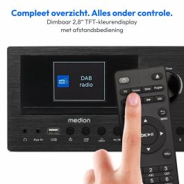 Medion Minicadena Hi-Fi Radio Internet DAB/FM Lecteur CD 2 x 150W Noir MED4061275165302