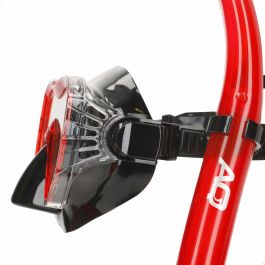 Masque de Plongée avec Tube AquaSport Bleu Rouge (6 Unités)