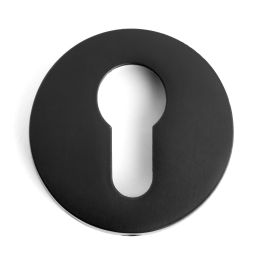 JANDEL Bocallave Zamak Liso Ø50x10mm, Finitions Noir et Chrome