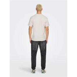 T-shirt à manches courtes homme Only & Sons Onsdawson Reg Blanc