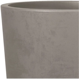 Deroma Millennium Pot de fleurs rond avec réserve d'eau, 48 litres, diamètre 43 cm, couleur marron, pour intérieur et extérieur