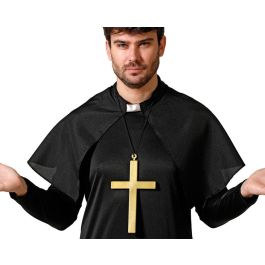 Collier avec croix dorée XXL pour déguisement de prêtre - Collier de costume pour moine ou prédicateur, accessoire de fête et d'humour Precio: 1.02. SKU: B18BYW4HJ4
