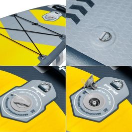 Planche de Paddle Surf Gonflable avec Accessoires Rebel RBA-4501 Gris