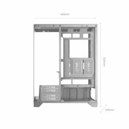 Boîtier ATX semi-tour Mars Gaming MCPRISMA Noir