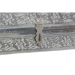 Boîte à bijoux Home ESPRIT Argenté Naturel Bois Aluminium 38 x 20 x 7,5 cm