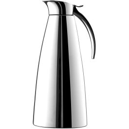 Emsa 502489 Isolierkanne, Edelstahl, 1 Liter, Easy Open Verschluss, Eleganza