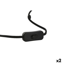 Lampe de bureau Home ESPRIT Bleu Noir Orange Doré Résine 50 W 220 V 36 x 36 x 55 cm (2 Unités)