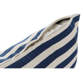 Coussin Home ESPRIT Blanc Blue marine 45 x 10 x 45 cm (2 Unités)