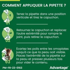 Advantage VENTAJA 40 - 6 pipettes antiparasitaires pour chats et lapins de moins de 4 kg