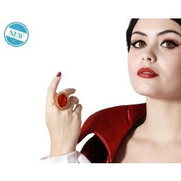 Bague gothique avec rubis rouge et détails ornementaux - Accessoire de déguisement pour Halloween, fêtes thématiques et théâtre Precio: 1.62. SKU: B18DHBP4YT