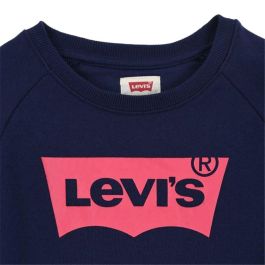 Sweat-shirt sans capuche fille Levi's Batwing Crewneck Bleu Bleu foncé M