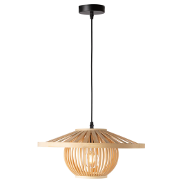 Lampe Suspendue Pembroke Pines SKD-P80114, Rotin, Style Naturel Boho-Chic