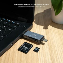 Lecteur de Cartes TooQ TQR-3001G Noir Gris