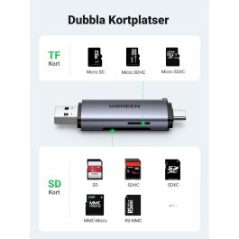 Lecteur de Cartes Ugreen 50706 Argenté