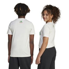 T shirt à manches courtes Enfant Adidas Pizza Blanc L