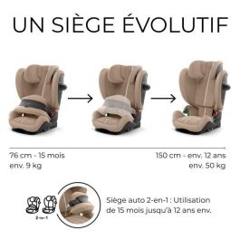 Cybex Gold Siège auto Pallas G i-Size 76-150 cm 9-50 kg Beige amande (Plus) CYB4063846543403