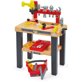 Ecoiffier Banco de trabajo grande con 28 accesorios a partir de 18 meses - AABTY94235