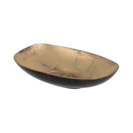 Centre de Table Marron Noir Verre 16,5 x 25 x 5,2 cm