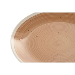 Assiettes Home ESPRIT Blanc Orange Grès 18 Pièces