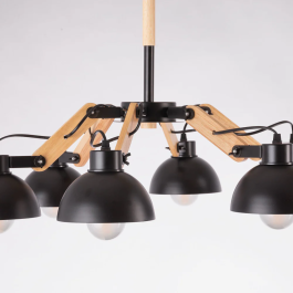 Lampe suspendue Bratsk SKD-P80014 en métal, style industriel pour intérieur